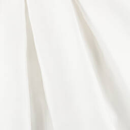 Abel & Lula-Girls Ivory Pleated Bow Dress | Childrensalon