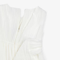 Abel & Lula-Girls Ivory Plissé Jumpsuit | Childrensalon