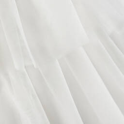 Abel & Lula-Girls Ivory Ruffle Tulle Dress | Childrensalon