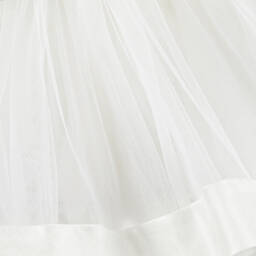Abel & Lula-Girls Ivory Tulle Dress | Childrensalon