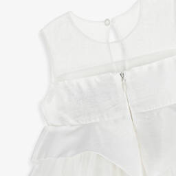 Abel & Lula-Girls Ivory Tulle Dress | Childrensalon