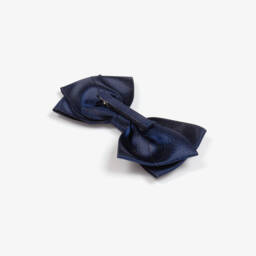 Abel & Lula-Girls Navy Blue Bow Hair Clip (14cm) | Childrensalon
