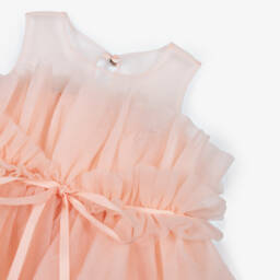 Abel & Lula-Girls Pink Ruffle Tulle Dress | Childrensalon