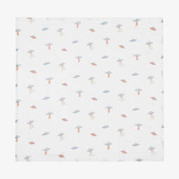 aden + anais-Boys White Cotton Muslin Cloths (5 Pack) | Childrensalon