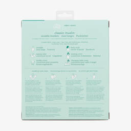 aden + anais-لفًافات بطبعة ديزني قطن موسلين أبيض (عدد 2) | Childrensalon