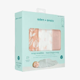 aden + anais-Pink Plush Garden Wrap Swaddles (3 Pack) | Childrensalon