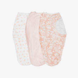 aden + anais-Pink Plush Garden Wrap Swaddles (3 Pack) | Childrensalon