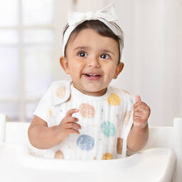 aden + anais-White Cotton Disney Bibs (3 Pack) | Childrensalon