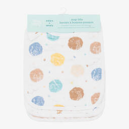 aden + anais-White Cotton Disney Bibs (3 Pack) | Childrensalon
