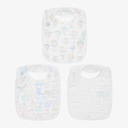 White Organic Cotton Baby Bibs (3 Pack)