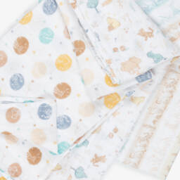 aden + anais-White Winnie The Pooh Muslin Swaddles (3 Pack) | Childrensalon