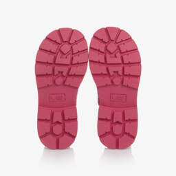Agatha Ruiz de la Prada-Блестящие розовые ботинки с сердцем для девочек | Childrensalon