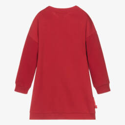 Agatha Ruiz de la Prada-Girls Red Heart Jersey Dress & Tights Set | Childrensalon