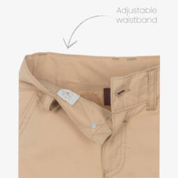 AIGNER-Baby Boys Beige Cotton Cargo Shorts | Childrensalon