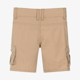 AIGNER-Baby Boys Beige Cotton Cargo Shorts | Childrensalon