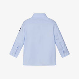 AIGNER-قميص قطن أكسفورد لون أزرق للأولاد الرضع | Childrensalon