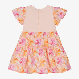 AIGNER-Baby Girls Pink Cotton Handbag Dress | Childrensalon