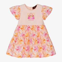 AIGNER-Baby Girls Pink Cotton Handbag Dress | Childrensalon