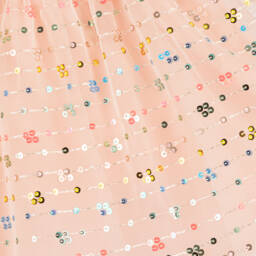 AIGNER-Baby Girls Pink Cotton & Tulle Short Sleeve Dress | Childrensalon