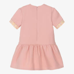 AIGNER-Baby Girls Pink Cotton Tweed Bow Dress | Childrensalon