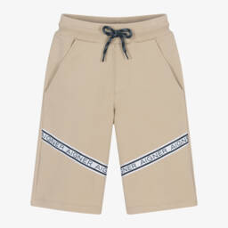 AIGNER-Boys Beige Cotton Zip-Up Top | Childrensalon