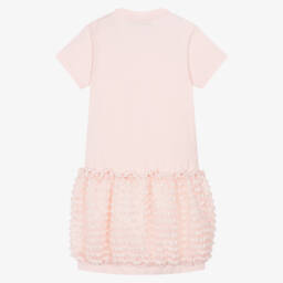 AIGNER-Girls Pink Cotton Frilly Bubble Dress | Childrensalon