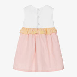 AIGNER-Girls Pink Cotton Handbag Dress | Childrensalon