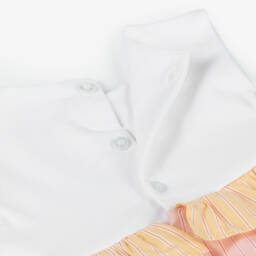 AIGNER-Girls Pink Cotton Handbag Dress | Childrensalon