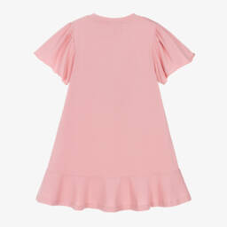 AIGNER-Girls Pink Cotton Handbag Dress | Childrensalon