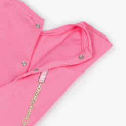 AIGNER-Girls Pink Cotton Jersey Dress | Childrensalon