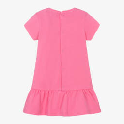 AIGNER-Girls Pink Cotton Jersey Dress | Childrensalon