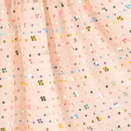 AIGNER-Girls Pink Cotton & Tulle Dress | Childrensalon