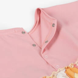 AIGNER-Girls Pink & Orange Cotton Dress | Childrensalon
