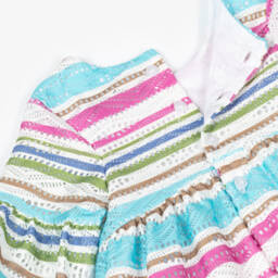 AIGNER-Girls Pink Striped Dress | Childrensalon