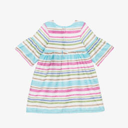 AIGNER-Girls Pink Striped Dress | Childrensalon