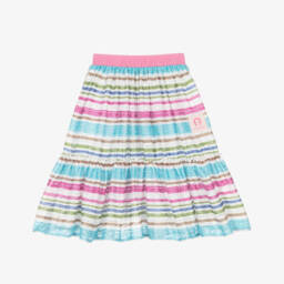 AIGNER-Girls Pink Striped Skirt | Childrensalon