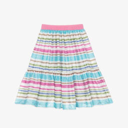 AIGNER-Girls Pink Striped Skirt | Childrensalon