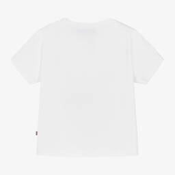 AIGNER-Girls White Cotton Butterfly T-Shirt | Childrensalon