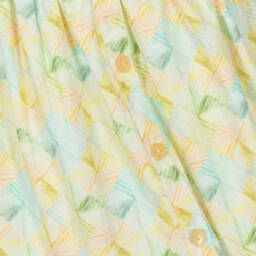 AIGNER-Girls Yellow Geometric Cotton Shirt Dress | Childrensalon