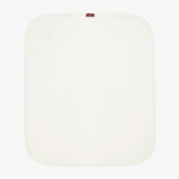 AIGNER-Ivory & Gold Pima Cotton Padded Blanket (90cm) | Childrensalon