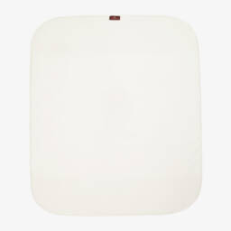 AIGNER-Ivory Pima Cotton Padded Teddy Bear Blanket (88cm) | Childrensalon