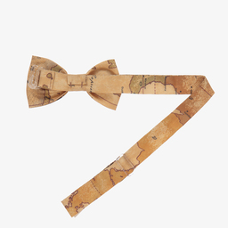Alviero Martini-ربطة عنق قطن لون بيج داكن للأولاد (7 سم) | Childrensalon