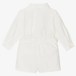 Ancar-بِدلة رسمية حرير وقطن لون عاجي أطفال ولادي | Childrensalon