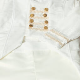 Andreeatex-Boys Ivory Velvet Suit | Childrensalon