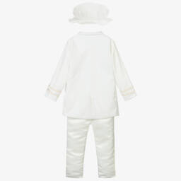 Andreeatex-Boys Ivory Velvet Suit | Childrensalon