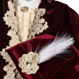 Andreeatex-Boys Red Velvet & Satin Suit | Childrensalon