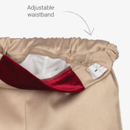 Andreeatex-Boys Red Velvet & Satin Suit | Childrensalon