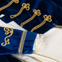 Andreeatex-Boys Royal Blue Velvet Suit | Childrensalon