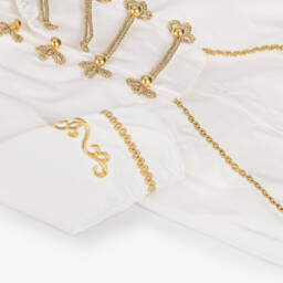 Andreeatex-Boys White & Gold Military Suit | Childrensalon