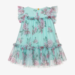 Angel's Face-Baby Girls Blue Floral Dress | Childrensalon